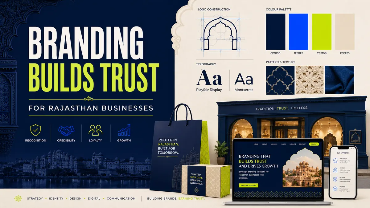 Brand identity system for a Rajasthan business