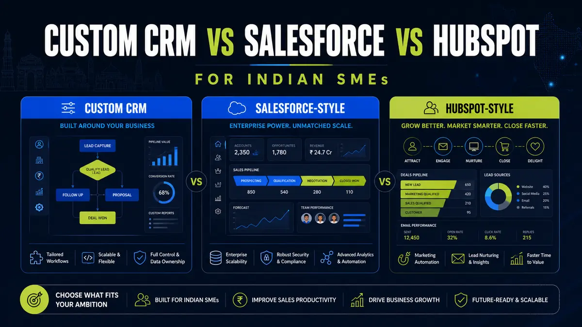 CRM comparison for an Indian small and medium business