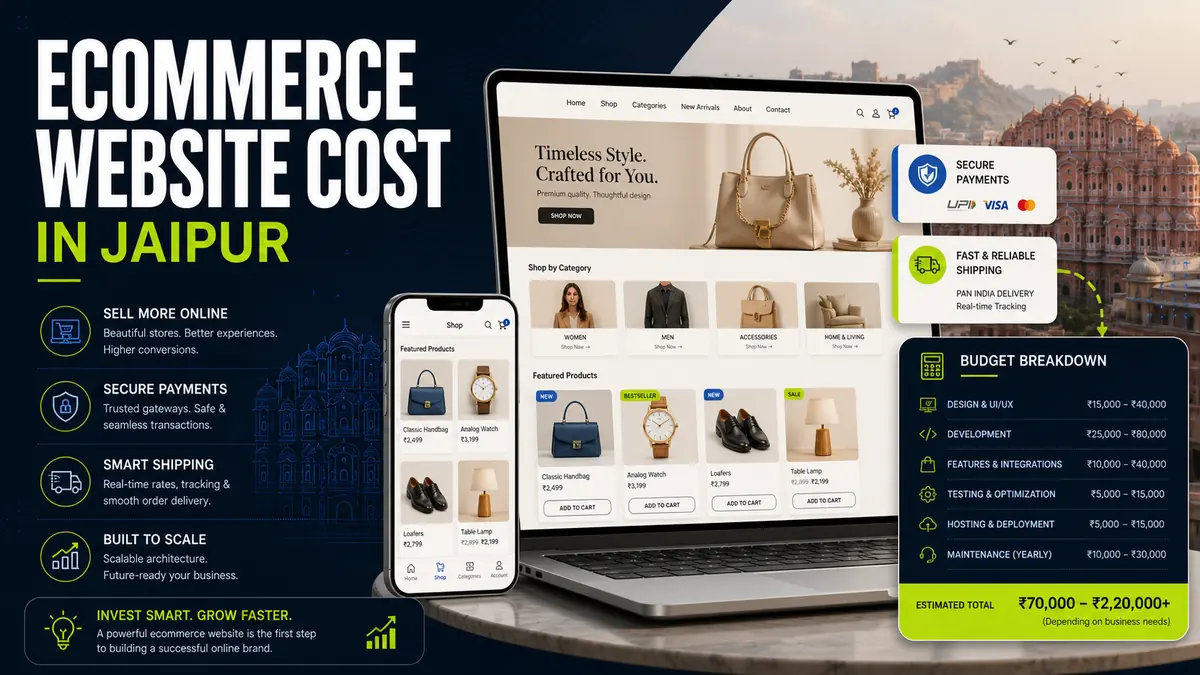 Ecommerce website planning for a Jaipur business